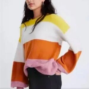 Madewell Gladwell Balloon-Sleeve Pullover Sweater